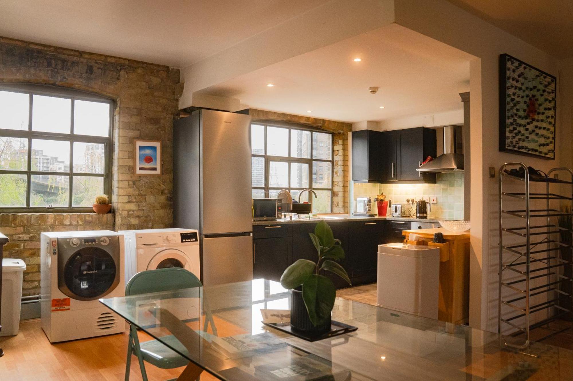 Loft Style Apartment Near O2, Abba Voyage, Excel 伦敦 外观 照片